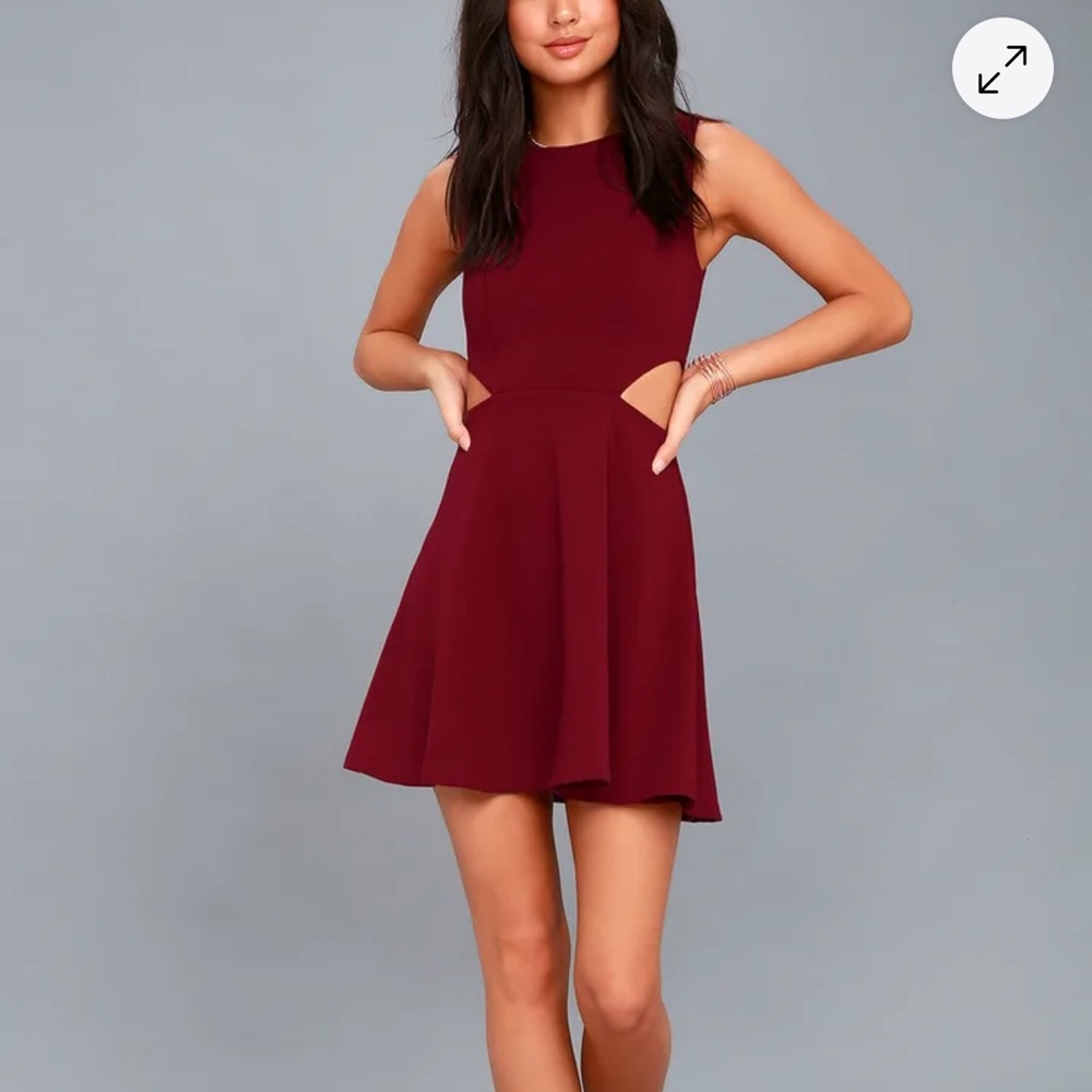 Lulu’s Cutout Skater Dress